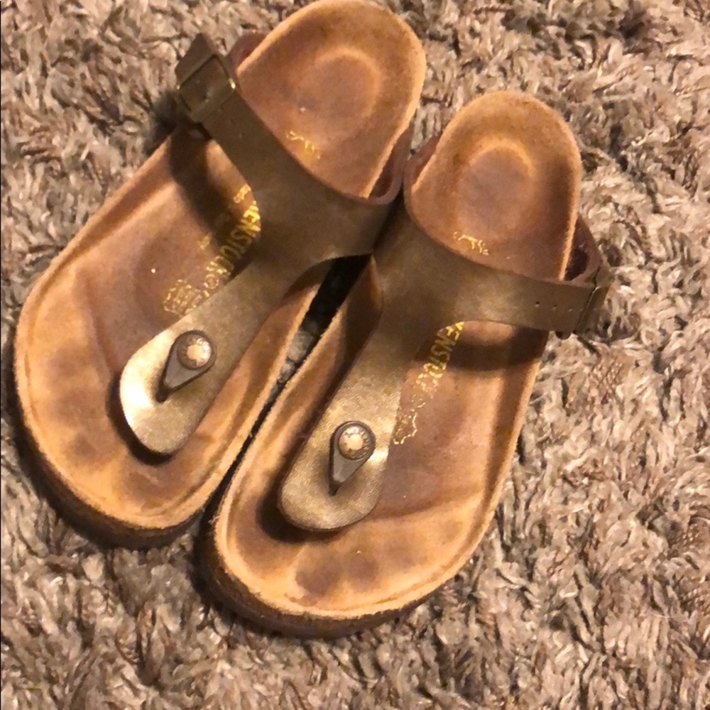 Birkenstocks bronze gizeh